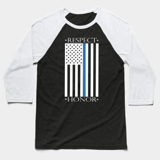 Respect, Law Enforcement Baseball T-Shirt